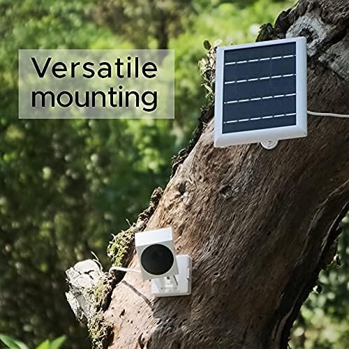 [Обновена версия на] слънчев панел Wasserstein е Съвместим само с Wyze Cam Outdoor и Wyze Cam Outdoor V2-Захранване на камери за видеонаблюдение се осъществява от зареждане 2 W 5 В (1 компле