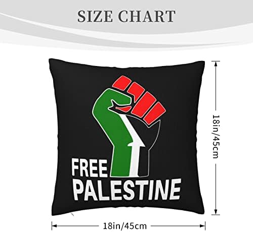 KADEUX Free Палестина Калъфки за възглавници 18x18 См Калъфки За Възглавници Поставяне на Квадратна Калъфка За Възглавници