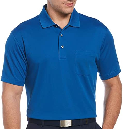 Мъжки Однотонная Риза с къси ръкави Airflux от PGA TOUR с Къс ръкав и Нагрудным джоб