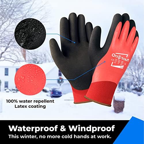 Непромокаеми Зимни Работни Ръкавици OriStout за мъже и жени, Ръкавици с докосване на екрана, за фризера, с термоизолация, за студено