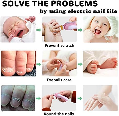 Детска Машинка за нокти, Електрическа Пила за нокти, Детски нокторезачки, Сейф и Комплект за рязане на нокти за Новородени, Бебета,