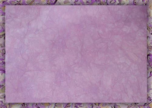Плат ръчно рисувани 22 Count Aida, Бродирани кръстат бод (Zweigart) - 58 x 65 - Цветя, сливи, Розово-лилаво
