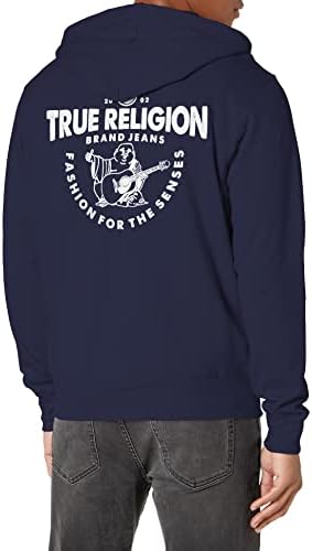 Мъжки hoody с качулка True Religion с цип