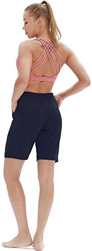 Дамски къси панталони за йога icyzone Атлетик Running - Дамски къси панталони-Бермуди Workout Active Фоайе с джобове