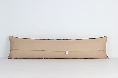 Калъфка ръчно изработени kilim 12x48 см, калъфка за постелки, уникална източна калъфка за възглавница ръчна изработка