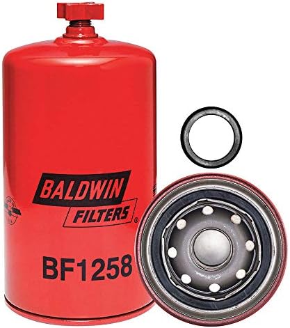Горивен филтър Baldwin Filters, конструкция въртящ се филтър - BF1258 (Комплект от 2-те)