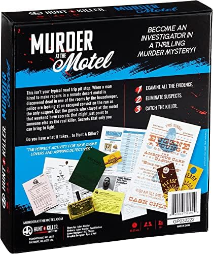Поохотитесь за убиец Убийство в мотел - вълнуващ опит в разследването на убийства - Играта за истинските любители на престъпност с доказателства и пъзели - Раскрыва