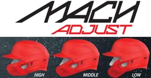 Защита за лице Rawlings | MACH Adjust | Регулируем удължител | Подходящ за каски серия Mach | Мат | Възможности LHB и RHB