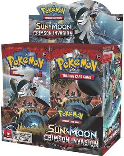 Pokemon TCG: Sun & Moon Crimson Invasion Запечатанная Кутия за Стимулатори