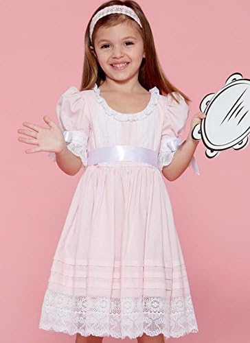 Маккол Patterns / Детски рокли за момичета С рюшами на шията, Панделки И завязками