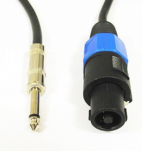 Чисто нов комплект от Две 15' Кабели за високоговорители Pro Audio 12 Калибър с вход Jack Speakon за конектори 1/4 2TSSP15, Модел:, Магазин за електроника