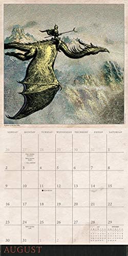 Дракони според календара на Ciruelo 2020
