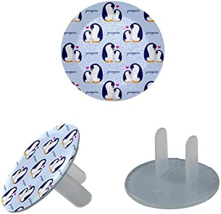 Капачки за контакти (24 опаковки) Защитни Капачки за Электрозащиты, Капачки за Ключове за дома - прекрасна Майка и Пингвиненок