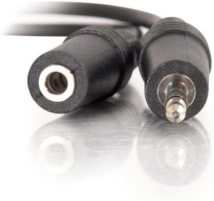 Удлинительный кабел стереозвука C2G 40407 3,5 мм M/F, black (6 Фута, 1,82 м)
