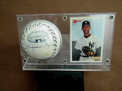 Мариано Ривера Янкис Копито подписа Авто 2008 All-star Baseball и 1993 Bowman Jsa - Бейзболни топки с автографи