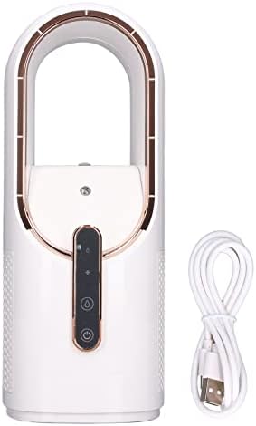 Хидратиращ Распылительный Фен Ултра Тих Безлопастной Вентилатор 3 Скорости на Въздушния Охладител с Докосване Зареждане чрез USB