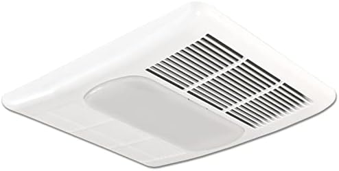 Вентилатор за баня Delta Breez Radiance 80 CFM със светлина и нагревател и таймер за обратно отброяване ENERLITES за вентилатори