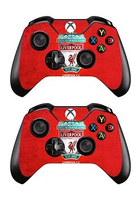Кожа /Стикер конзола REYTID + 2 Етикети на контролера и филм Kinect, Съвместими с Microsoft Xbox One - Пълен комплект - Liverpool