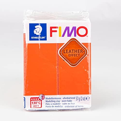 Полимерна глина с ефект на кожата Fimo, 2 унция-Ръжда -EF801-749