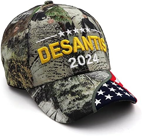 бейзболни шапки xywlwoer Ron Desantis 2024 Hat Make America Florida Шапка С Бродерия на DEJAN за Привържениците на Тръмп Десантиса