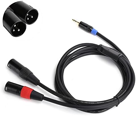 Аудиолиния Shanrya, устойчив на абразия аудио кабел XLR Plug and Play PVC за усилватели на мощност за микшерных дистанционни управления (на 5 метра)
