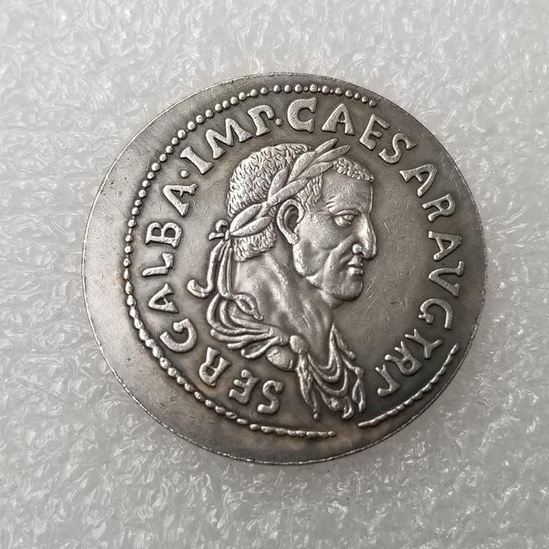 Старинните Занаяти Римска Монета С Медна Сребърно Покритие Состаренный Сребърен Долар Сребърен Кръг 3433