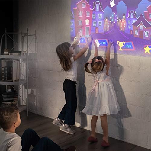CINEMOOD 360 - Интелигентен проектор, Wi-Fi Cube с стрийминг предаването на видео във формат 360 °, игри, забавления за деца. изображение