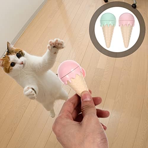Играчка за коте PATKAW Cat Nip 2 елемента Играчки от коча билка под формата На сладолед, Интерактивни Играчки За никнене на млечни