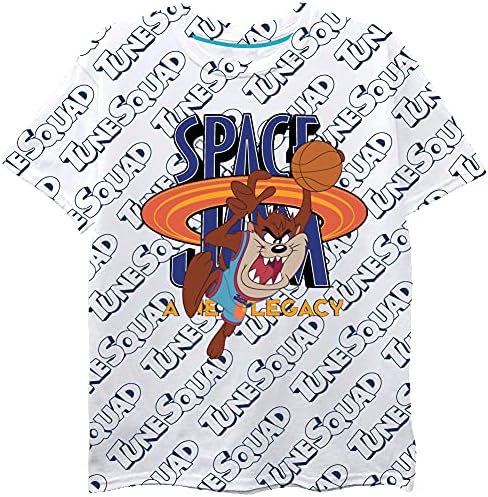 тениска space jam Boys Movie Shirt - Тениска Tune Squad Marvin & Bugs Bunny с равен брой гласове-боя