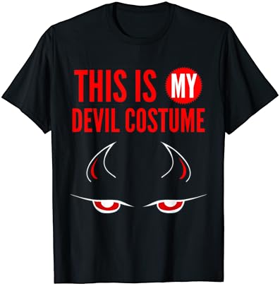 Това е моят Костюм на Дявола За Хелоуин, Забавна Тениска С Графичен Дизайн