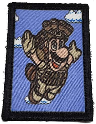 Тактическа нашивка Mario Bros Morale Patch -Произведено в САЩ - Забавни тактически армейските ленти с куки Забавно нашивка от Redheadedtshirts!