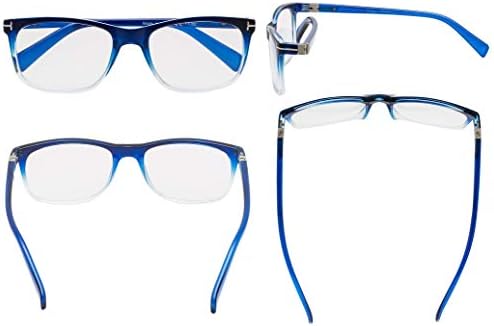 Gr8Sight 5-Pack Модерен Дизайнерски Очила за четене с Пружинящими дужками за женските и мъжките Ридеров