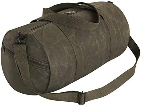 Наплечная спортна чанта от вощеного платно Rothco - 19 Инча, Маслинено-сиво