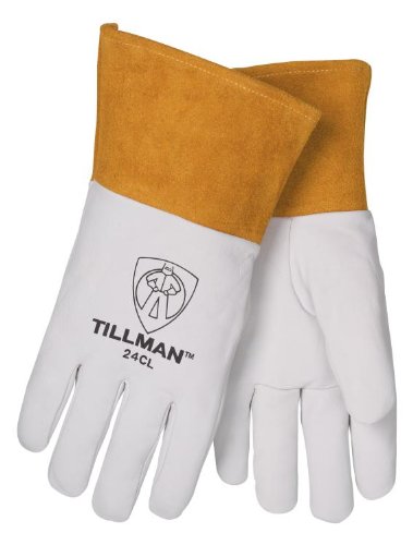Ръкавици TIG-заварчици Джон Tillman and Co Tillman Small 13 34 с перли и злато Премиум-клас от естествена бебешка кожа, без подплата,