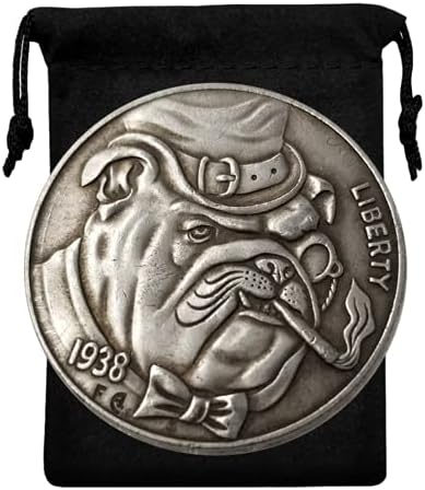 Kocreat Копие на американската монети Hobo 1938 г. - пясъчната куче с лула в устата, сребърно покритие Копие на Сувенирни монети
