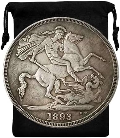 Kocreat Копие на американската монети Hobo 1893 г. - Рицар реже Дракон сребърно покритие Копие на Сувенирни Монети Morgan Dollar