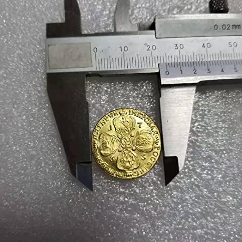 Старинни Занаяти 1763 година Руската Чуждестранна Възпоменателна Монета Сребърен долар 1724