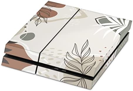 Кожата ZOOMHITSKINS за PS4, съвместим с Playstation 4, Ретро Букет от цветя в европейски стил, Сладки Цветя Бяло-розов, на кожата