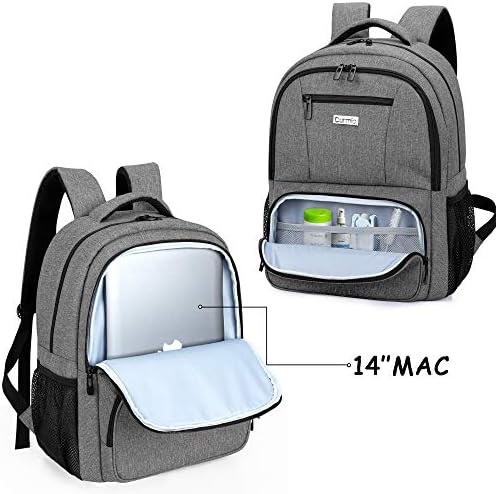 Раница за пътуване CURMIO, Съвместим с ResMed Air Sense9, Air Sense10, чанта за носене преносими аксесоари, Съвместими с апарат на Philips CPAP и аксесоари, Сив, Само чантата, Очаква се пол