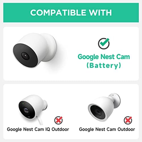 Ayotu 16 фута/5 м захранващ Кабел камера за Google Nest Cam (батерия), захранващ адаптер 5 В 2 И постоянен ток за улицата, Бързо