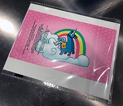 Rainbow unicorn, розов фон, дизайн на контролера PS4 DualShock4, vinyl стикер, кожата egeek amz [видео игра]