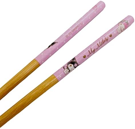 Дървени пръчици за хранене Friend Sanrio My Melody × Kurom Нескользящий дизайн, за многократна употреба пръчки, японски стил 8,3
