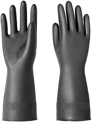 Ръкавици от Химически Устойчиво Латекс ROYAKI, Гумени Ръкавици За почистване, Защитни, За тежки условия на Работа, Размер S-M-L-XL,