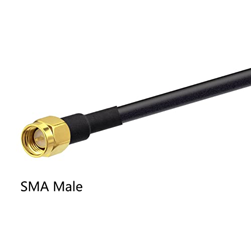POBADY SMA Мъжки към BNC Plug Радиочестотни 50 Ома Коаксиален Кабел SMA за RG58 BNC Кабел 3 метра/1 м за Антени шунка радио на Безжични