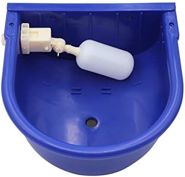 Автоматична купа за вода за едър Рогат добитък с Поплавковым клапан за Поилки добитък за Кучета, Коне (Светло синьо)