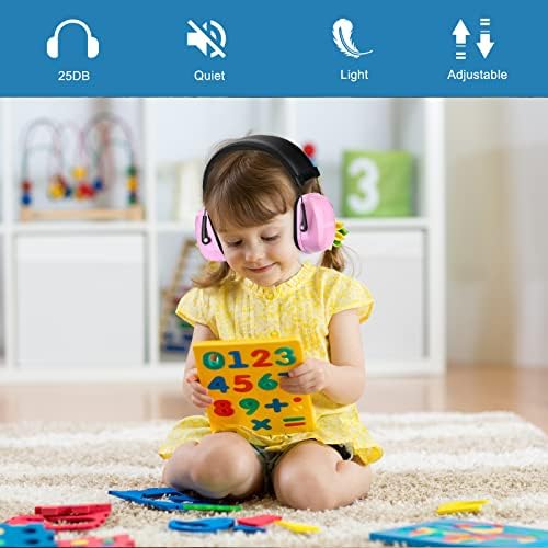 Защита на ушите ProCase за деца, Слушалките с Шумопотискане на 25 db за деца, Страдащи от Аутизъм Деца, Звукоизолирани Слушалки