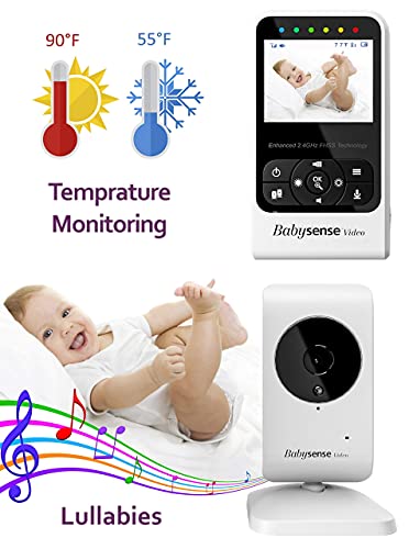 Видео Babysense и монитор за движение на детето - trim - Видеоняня Babysense V24R с камера и аудио и монитор за движение на детето