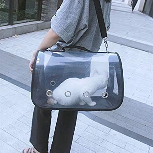 Одобрен SCDCWW чанта за домашен любимец с меки стени, чанта-тоут серията Low Profile, Плюшен носилка от изкуствена кожа с неравен