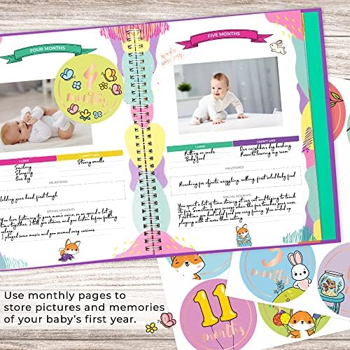 За награда в памет на дете Clever Fox за момчета и момичета – Дневник на паметта за бебето първите години от живота си с джоб за