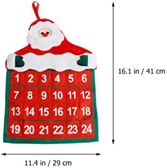 Коледен Адвент-Календар за Окачване-Мъниста 2021 24-Дневен Календар за Обратно Броене Бижута за Коледа на Празнични Партита Аксесоари